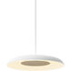 Ramen LED 18 inch White Oak and Matte White ADA Wall Sconce/Pendant Wall Light in White Oak With Matte White, Hardwire